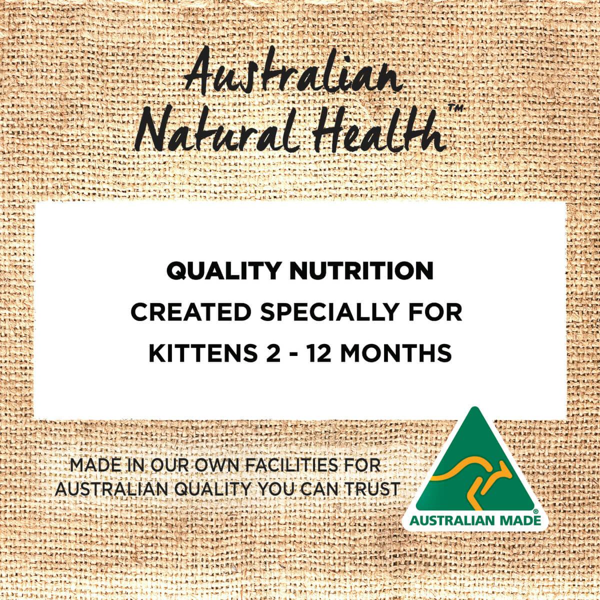 Ivory Coat | Kitten Dry GF Chicken with Coconut Oil 3kg | Grain Free Dry Cat Food | Back of pack
